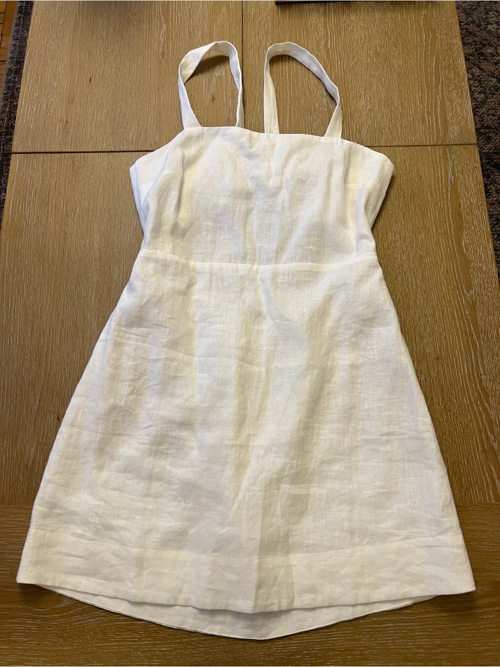 LOFT White Women’s Tie-Front Cutout Sundress